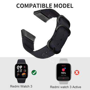 Νάιλον λουράκι για το Xiaomi Redmi Watch 3 Sports Women Ανδρικό λουρί καρπού για το Redmi Watch 3