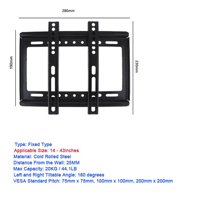 TV fali konzol lapos TV keret L CD LED monitorhoz