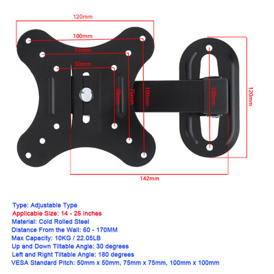 TV fali konzol lapos TV keret L CD LED monitorhoz