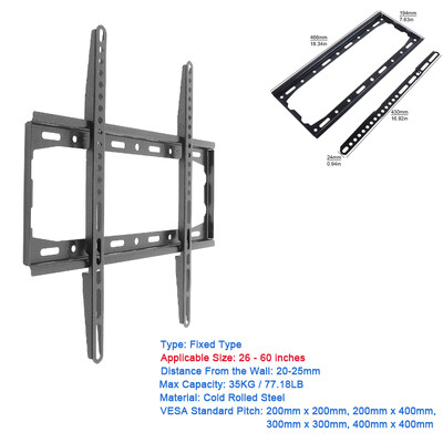 TV fali konzol lapos TV keret L CD LED monitorhoz