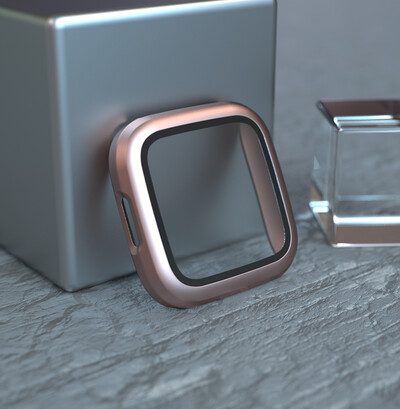 Kaitseümbris Fitbit Versa 2 Plating Protector Katteklaasist Ekraanikaitsed Fitbit Versa2 PC Täiskattega Case Shell jaoks