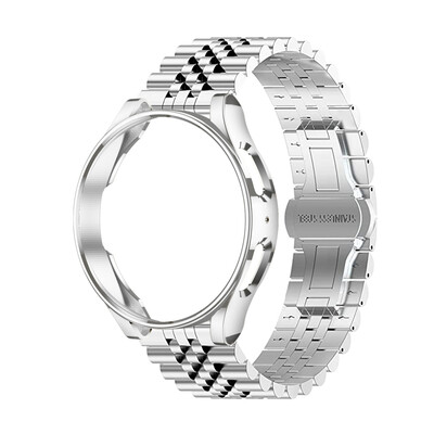 Remienok + puzdro pre Samsung Galaxy Watch 4 5 Pro 6 44mm 40mm 45mm nerezový náramok Galaxy Watch 3 45mm 41mm 4 6 Classic