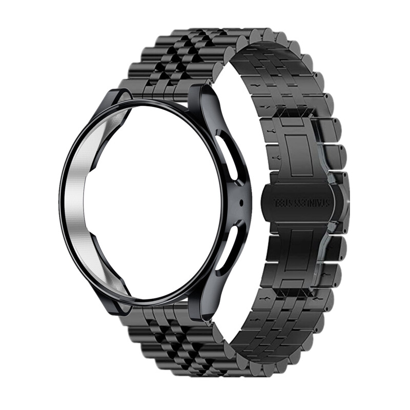 Remienok + puzdro pre Samsung Galaxy Watch 4 5 Pro 6 44mm 40mm 45mm nerezový náramok Galaxy Watch 3 45mm 41mm 4 6 Classic