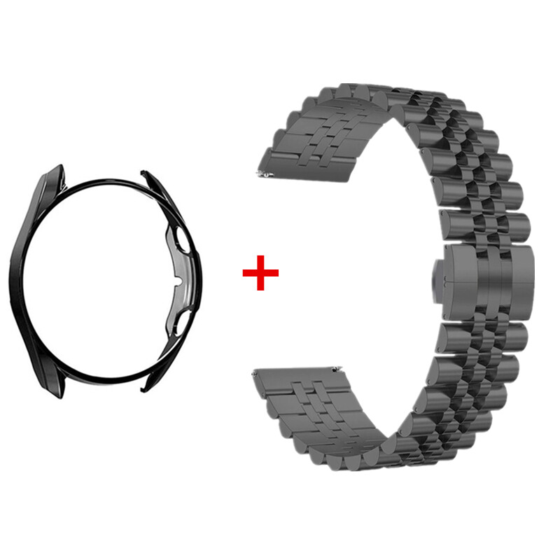 Remienok + puzdro pre Samsung Galaxy Watch 4 5 Pro 6 44mm 40mm 45mm nerezový náramok Galaxy Watch 3 45mm 41mm 4 6 Classic