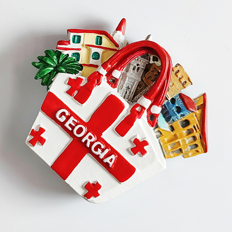 Ázia Gruzínsko, zvyky a kultúra, 3D magnety na chladničku, magnetické turistické suveníry, dekorácie, remeselné darčeky