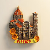 Autocolant pentru frigider din rășină Catedrala din Florența Italia Magnet pentru frigider Autocolant pentru frigider Magnet pentru frigider Suveniruri Decor pentru acasă