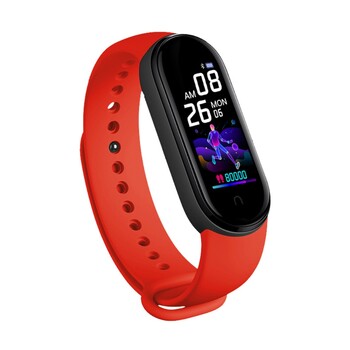 2024 Νέο M5 Sport Fitness Tracker Smartband για έξυπνο βραχιόλι Μόνιτορ καρδιακού παλμού αρτηριακής πίεσης για έξυπνο λουράκι