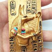 3D magnet na chladničku, egyptská mytológia, kráľovná Anubis, magnetické nálepky na chladničku, darčeky pre Blízky východ, magnety na chladničku