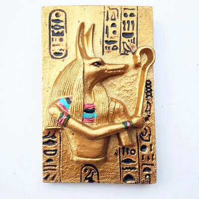 3D magnet na chladničku, egyptská mytológia, kráľovná Anubis, magnetické nálepky na chladničku, darčeky pre Blízky východ, magnety na chladničku