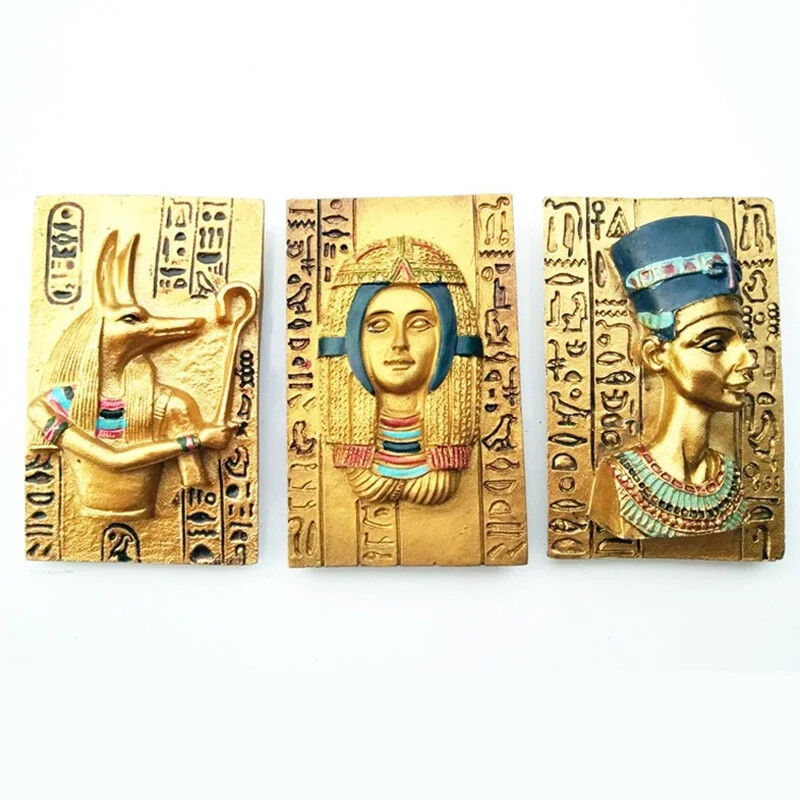 3D magnet na chladničku, egyptská mytológia, kráľovná Anubis, magnetické nálepky na chladničku, darčeky pre Blízky východ, magnety na chladničku