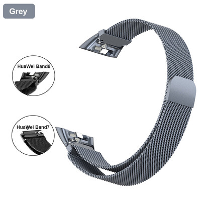 Kovový remienok na hodinky pre Huawei Band 6 7 Band Honor 6 s TPU puzdrom a ochranou obrazovky z mäkkej fólie, magnetický remienok na hodinky Huawei