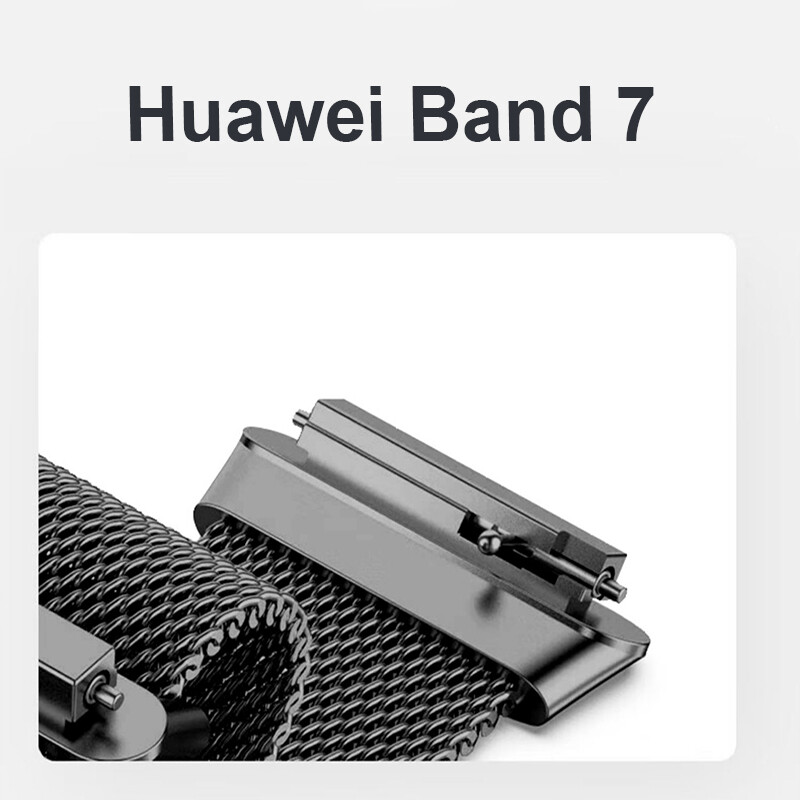 Kovový remienok na hodinky pre Huawei Band 6 7 Band Honor 6 s TPU puzdrom a ochranou obrazovky z mäkkej fólie, magnetický remienok na hodinky Huawei