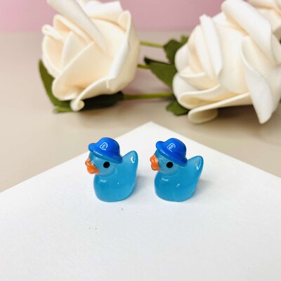 50-100 БР. Светещи мини патици Миниатюрна патица с шапки Флуоресцентна приказна градинска декорация Сладки животни Микро пейзаж