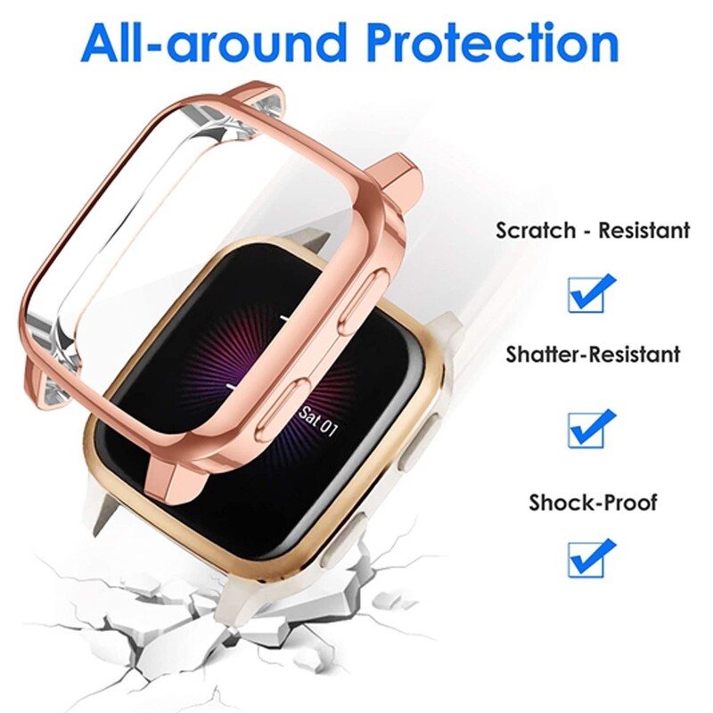 Husă de protecție galvanizată TPU pentru Garmin Venu SQ 2 Garmin Venu SQ Music Bumper Protector de ecran
