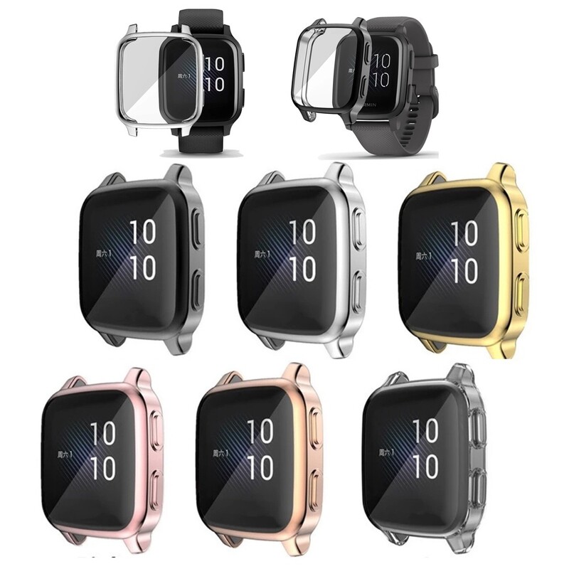 Husă de protecție galvanizată TPU pentru Garmin Venu SQ 2 Garmin Venu SQ Music Bumper Protector de ecran
