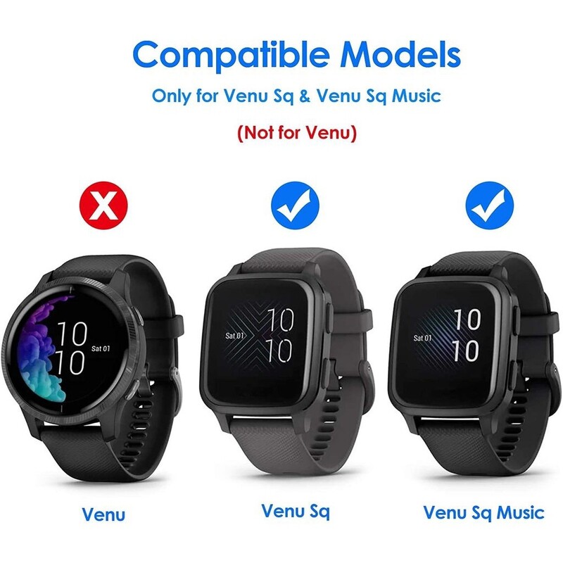 Husă de protecție galvanizată TPU pentru Garmin Venu SQ 2 Garmin Venu SQ Music Bumper Protector de ecran