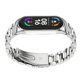 Szíj Mi Bandhoz 9 8 7 6 5 4 3 Metal Correa Mi Band 8 karkötő Opaska Mi Band 7 csuklópánt Pulseira Miband karóra Bend NFC