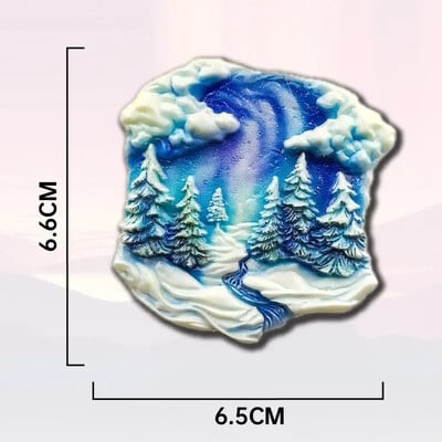 Nórsko, suveníry, magnety na chladničku zo severnej Európy, Island, Arktída, Fínsko, polárna žiara, nálepky na chladničku, bytové dekorácie, svadobné darčeky