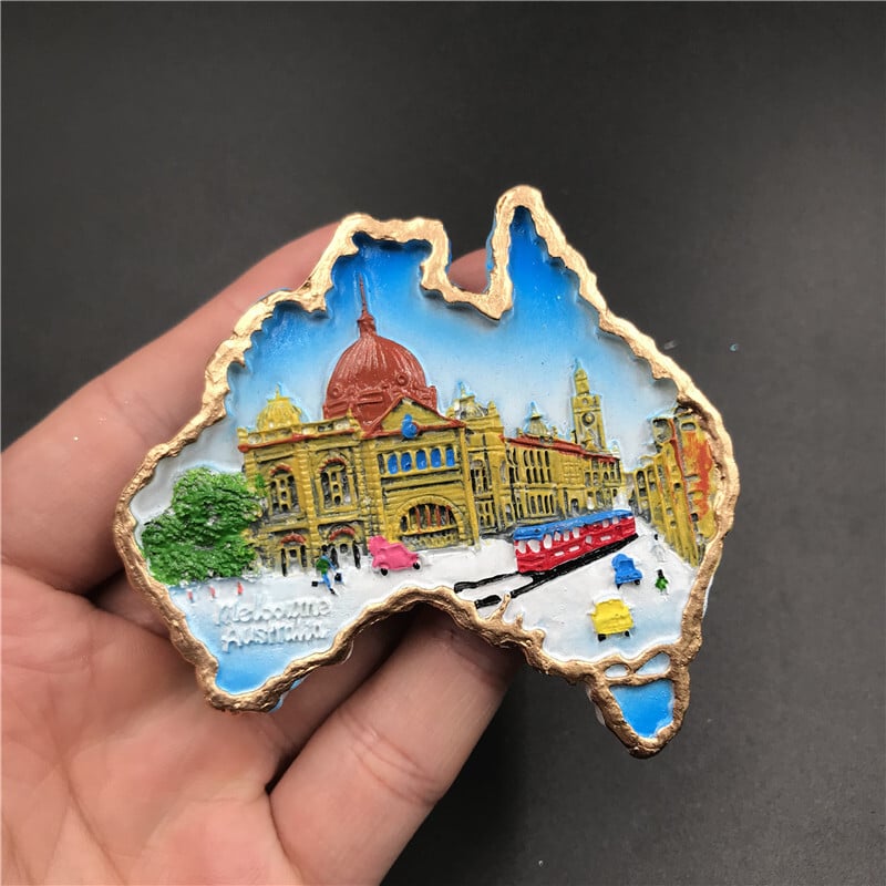 Austrália Sydney klokan turistický suvenír nálepka na chladničku kuchynská dekorácia magnetické nálepky na chladničku magnety na chladničku