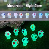 8 ΤΕΜ Mini Glowing Mushrooms Tiny Mushrooms Διακόσμηση για Μινιατούρα Τοπίο Κήπου Κουκλόσπιτο DIY Crafts Party Ornaments