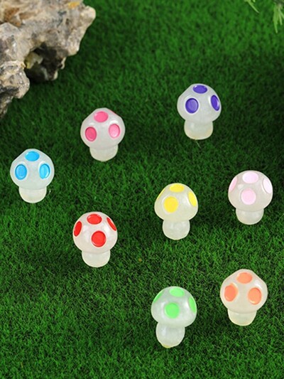 8 ΤΕΜ Mini Glowing Mushrooms Tiny Mushrooms Διακόσμηση για Μινιατούρα Τοπίο Κήπου Κουκλόσπιτο DIY Crafts Party Ornaments