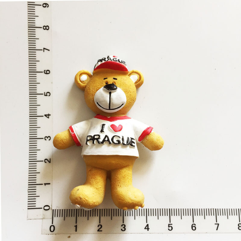 Magnet na chladničku, suveníry, Česká republika, Praha, kultúrna krajina, maskot Prahy, astronomické hodiny, magnety, nálepka, vidiecka dekorácia
