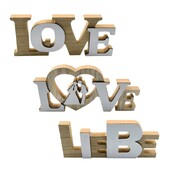 Ornament slová LOVE bytové dekorácie svadobné darčeky pre domáce párty dekorácie