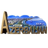 Azerbajdzsán Hűtőmatricák Baku Hűtőmágnesek Közép-Ázsia Utazás Ajándéktárgyak Esküvői Ajándékok Fotó Fali Mágneses matricák