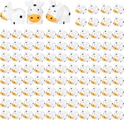 Μίνι ειδώλια αγελάδας 100 τμχ Ρητίνη μινιατούρα αγελάδας για ζώα αγελάδας στον κήπο του σπιτιού Μοντέλο Moss Landscape DIY Craft Accessories