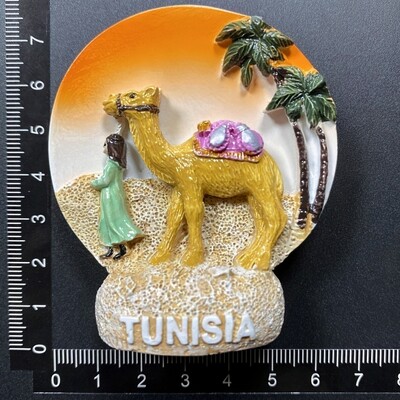 Afrika Tunisko 3D magnety na chladničku, cestovný ruch, suvenír, magnety na chladničku, nálepky, kolekcia remeselných výrobkov, darčekové dekorácie