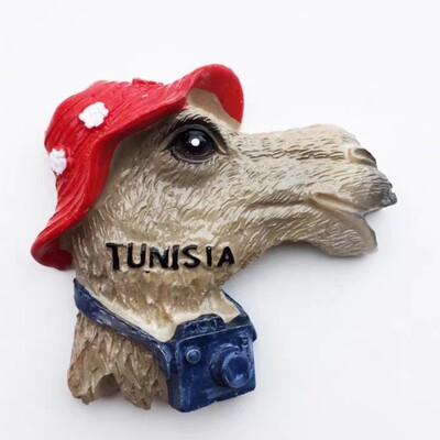 Afrika Tunisko 3D magnety na chladničku, cestovný ruch, suvenír, magnety na chladničku, nálepky, kolekcia remeselných výrobkov, darčekové dekorácie
