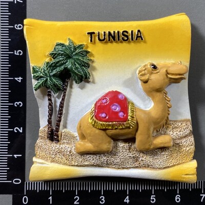 Afrika Tunisko 3D magnety na chladničku, cestovný ruch, suvenír, magnety na chladničku, nálepky, kolekcia remeselných výrobkov, darčekové dekorácie