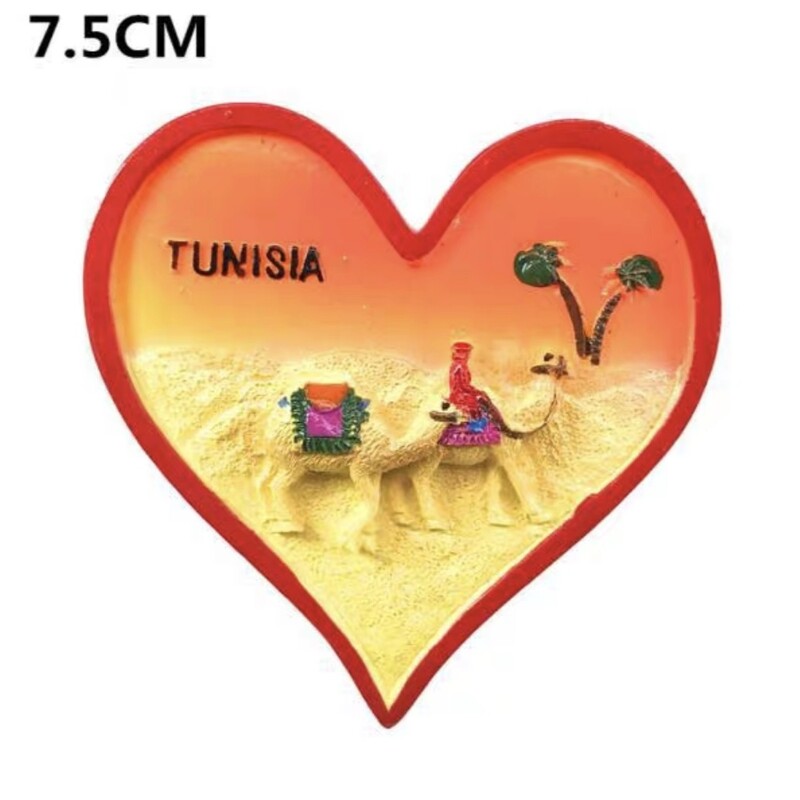 Afrika Tunisko 3D magnety na chladničku, cestovný ruch, suvenír, magnety na chladničku, nálepky, kolekcia remeselných výrobkov, darčekové dekorácie