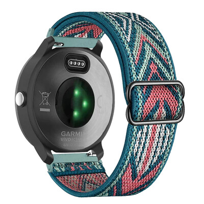 Elastne nailon Garmin Vivoactive 5 4 3 rihmaga Forerunner 245 255S 265 kellarihm Venu Plus 3 2 sq randmekäevõru