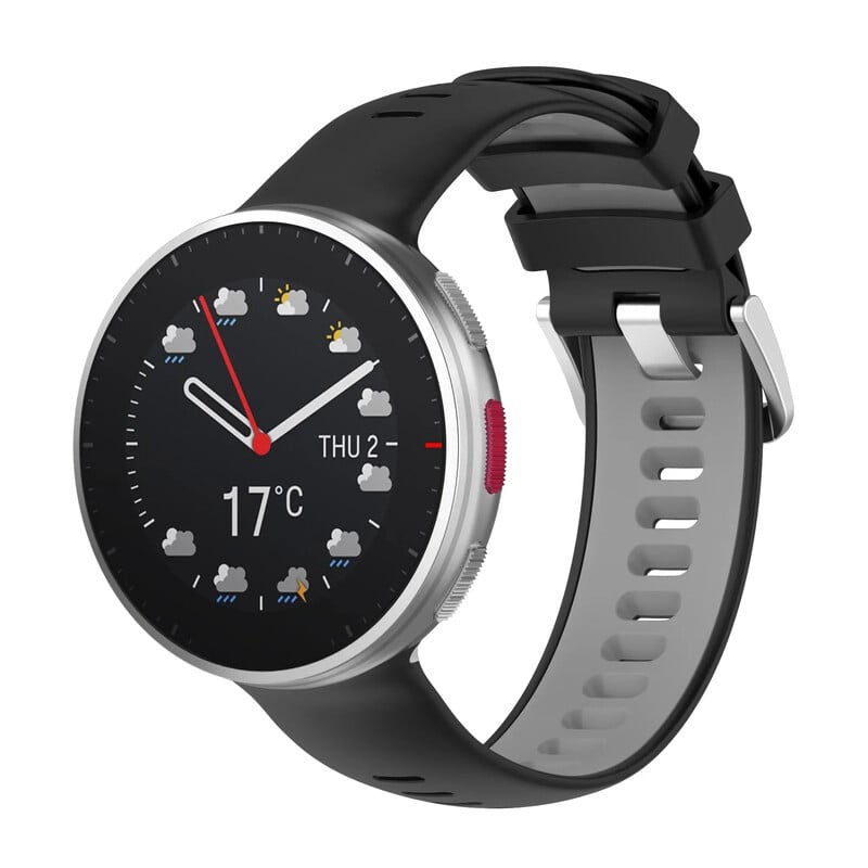 Dvigubos spalvos laikrodžio apyrankė skirta „Polar Vantage V2“ apyrankei išmaniajam laikrodžiui greitai atsegama apyrankė „Vantage V2“ apyrankės priedams