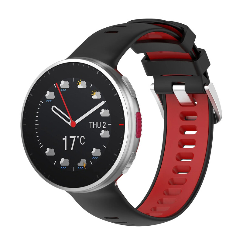 Dvigubos spalvos laikrodžio apyrankė skirta „Polar Vantage V2“ apyrankei išmaniajam laikrodžiui greitai atsegama apyrankė „Vantage V2“ apyrankės priedams