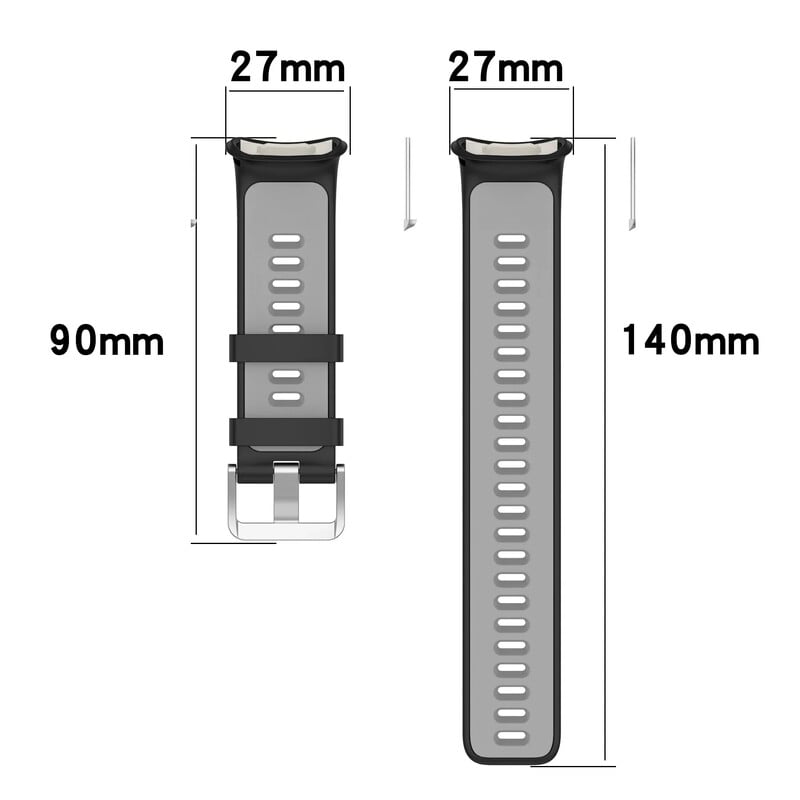 Dvigubos spalvos laikrodžio apyrankė skirta „Polar Vantage V2“ apyrankei išmaniajam laikrodžiui greitai atsegama apyrankė „Vantage V2“ apyrankės priedams
