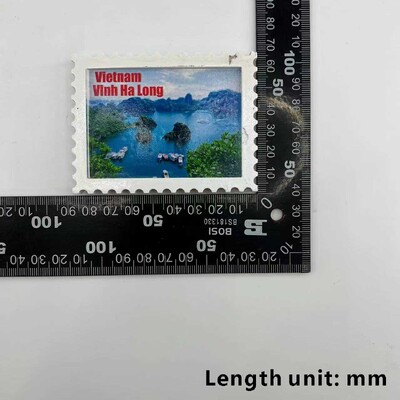 Vietnamské nálepky na chladničku, cestovné suveníry, trojrozmerný dekoratívny artefakt, živica, ručne maľovaný magnet, darček k narodeninám