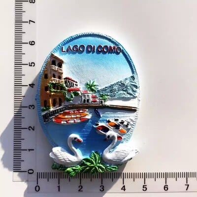 Taliansko Magnety na chladničku Lago di Garda Sicília Lago Como Verona Taormina Cestovné suveníry Dekorácie do domácnosti Nálepky na chladničku Darčeky