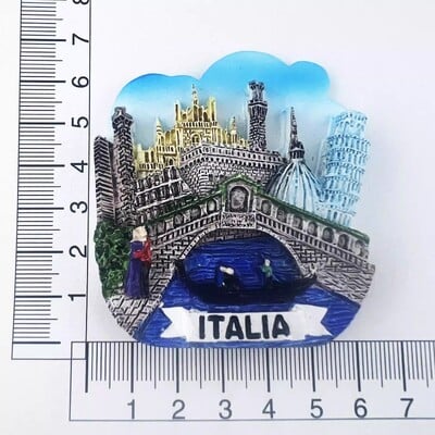 Taliansko Magnety na chladničku Lago di Garda Sicília Lago Como Verona Taormina Cestovné suveníry Dekorácie do domácnosti Nálepky na chladničku Darčeky