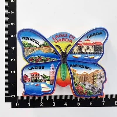 Taliansko Magnety na chladničku Lago di Garda Sicília Lago Como Verona Taormina Cestovné suveníry Dekorácie do domácnosti Nálepky na chladničku Darčeky