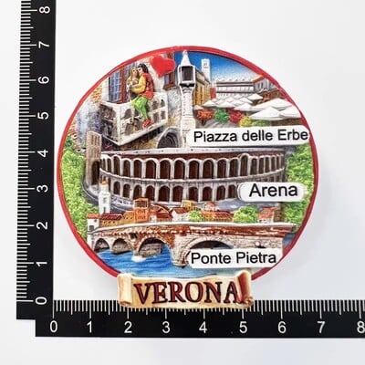 Taliansko Magnety na chladničku Lago di Garda Sicília Lago Como Verona Taormina Cestovné suveníry Dekorácie do domácnosti Nálepky na chladničku Darčeky