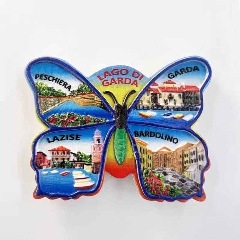 Taliansko Magnety na chladničku Lago di Garda Sicília Lago Como Verona Taormina Cestovné suveníry Dekorácie do domácnosti Nálepky na chladničku Darčeky