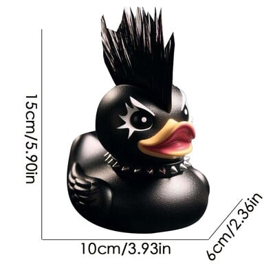 Socha kačice, gotická socha Duckieville, punková zvieracia figúrka, dekorácia, dáma Valentina, gotické dievča, kačica, Satan, stolové ozdoby.