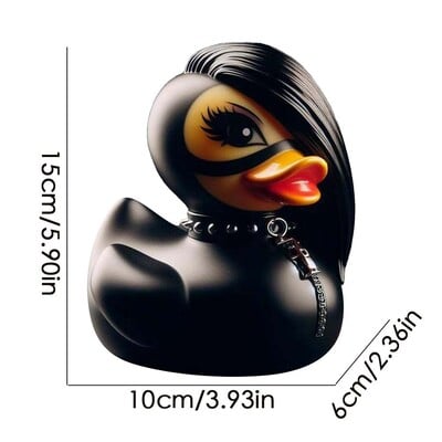 Socha kačice, gotická socha Duckieville, punková zvieracia figúrka, dekorácia, dáma Valentina, gotické dievča, kačica, Satan, stolové ozdoby.