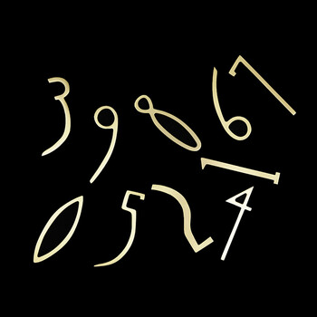 Golden Brass Numbers Διακοσμητικά Αριθμοί Επιτοίχιας Πόρτας Πιάτα Πόρτας Φιγούρες Κοιτώνας Ξενοδοχείου Πινακίδα Διεύθυνσης σπιτιού 0-9