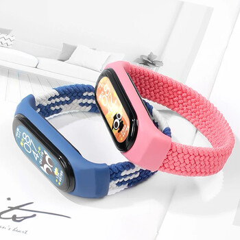 Гривна за Xiaomi Mi band 6 7 Strap Nylon Braided solo loop pulseira гривна Miband5 Wristband belt Mi band 5 4 3 6 correa