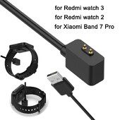 USB laidas, skirtas „Xiaomi Band 7 Pro“ įkroviklio įkrovimo kabelio dokui, skirtas „Redmi Watch 3“ ir „Redmi Watch 2“, USB įkrovimo laido laikrodžio 3 pakeitimas