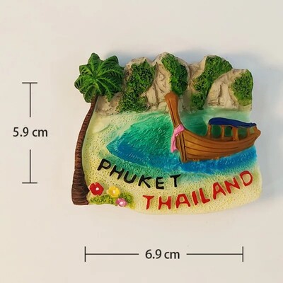 Taizeme Suvenīri Puketas Ledusskapja Magnēti Mājas Iekārtojums Bangkoka Ledusskapis Uzlīmes Kāzu Dāvanas