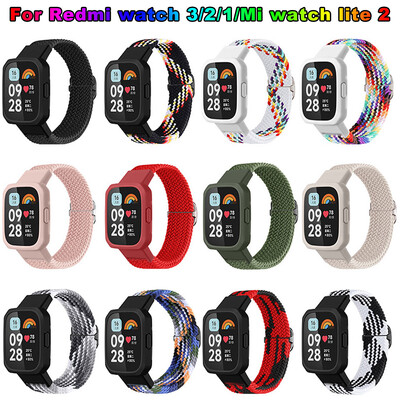 Óraszíj + tok Redmi Watch 3 2 1 karkötőhöz Sport nylon karkötő csuklópánt Mi Watch Lite 2 3 csere intelligens kiegészítők